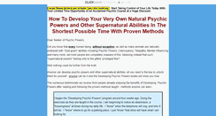 Desktop Screenshot of developingpsychicpowers.com